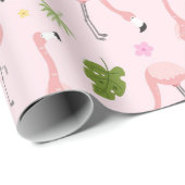 Flamingo Cadeaupapier (Rol Hoek)