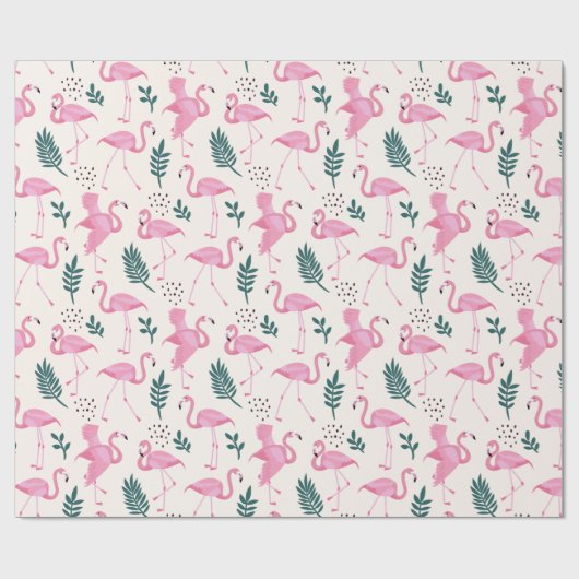 Flamingo Cadeaupapier (Vlak)