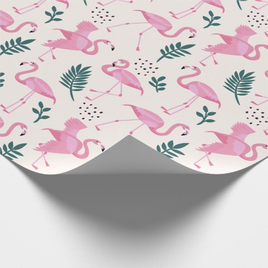 Flamingo Cadeaupapier (Hoek)