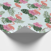 Flamingo Cadeaupapier (Hoek)