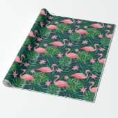 Flamingo Cadeaupapier (Uitgerold)
