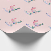 Flamingo Cadeaupapier (Hoek)