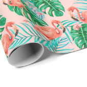 Flamingo Cadeaupapier (Rol Hoek)