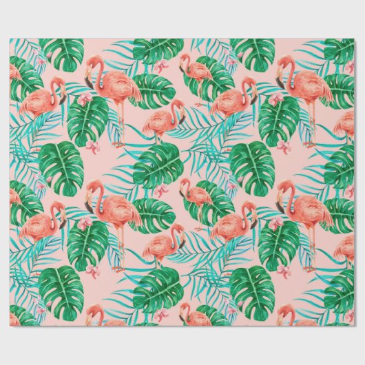 Flamingo Cadeaupapier (Vlak)