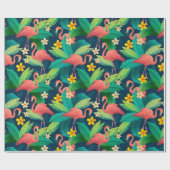 Flamingo Cadeaupapier (Vlak)