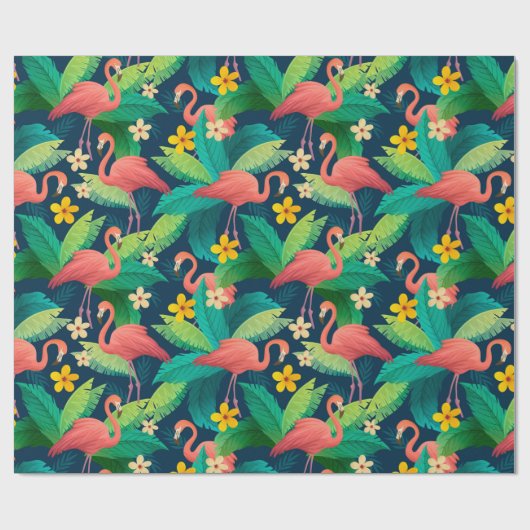 Flamingo Cadeaupapier (Vlak)