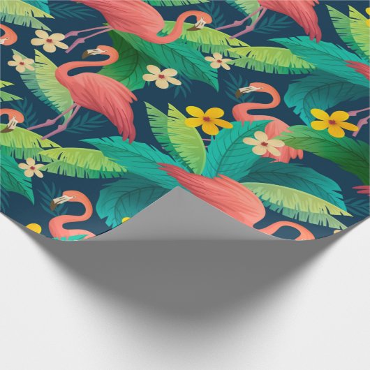 Flamingo Cadeaupapier (Hoek)