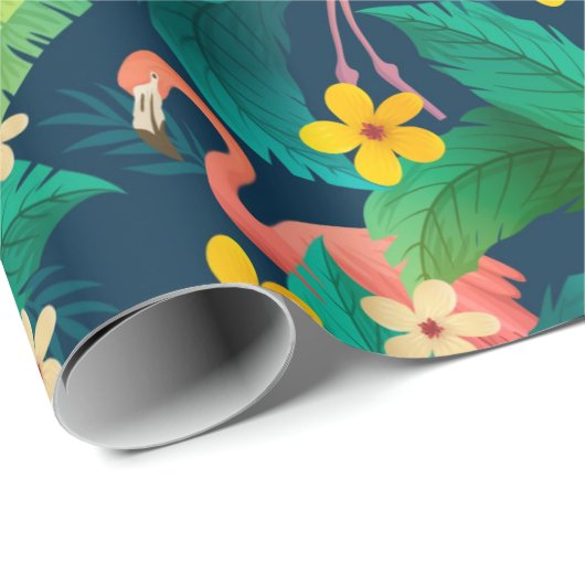 Flamingo Cadeaupapier (Rol Hoek)