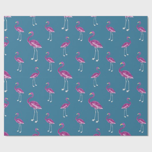 Flamingo Cadeaupapier (Vlak)