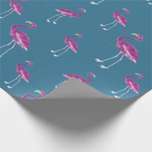 Flamingo Cadeaupapier (Hoek)