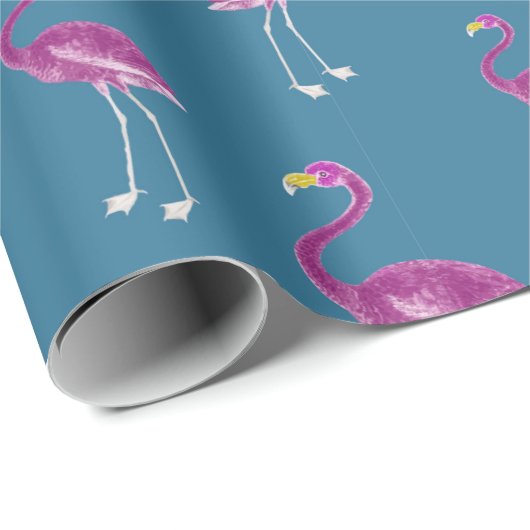Flamingo Cadeaupapier (Rol Hoek)