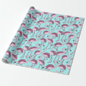 Flamingo Cadeaupapier (Uitgerold)