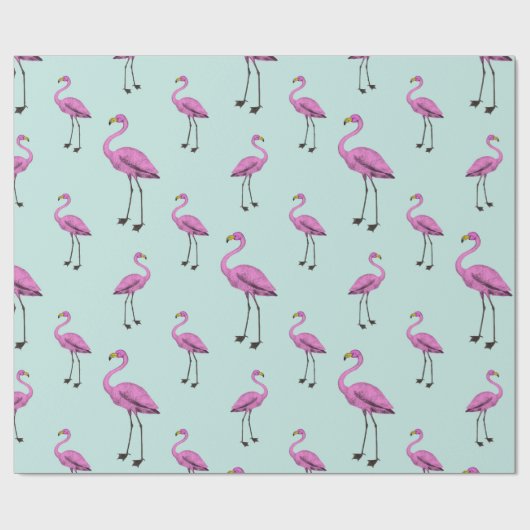 Flamingo Cadeaupapier (Vlak)