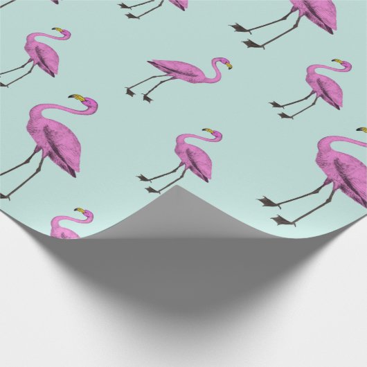 Flamingo Cadeaupapier (Hoek)