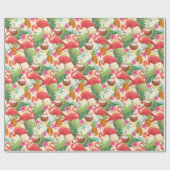 Flamingo Cadeaupapier (Vlak)