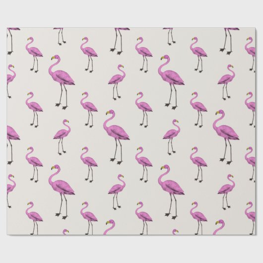 Flamingo Cadeaupapier (Vlak)