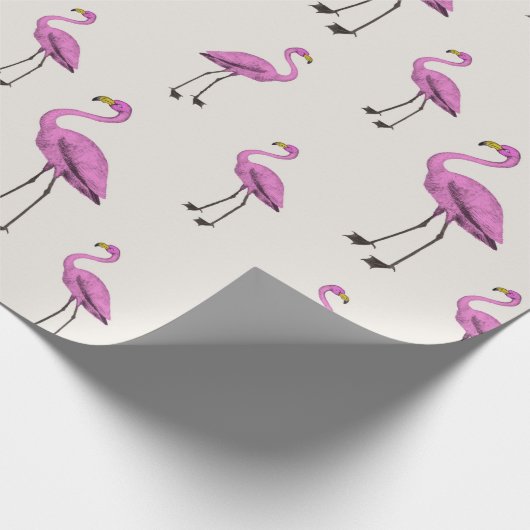 Flamingo Cadeaupapier (Hoek)