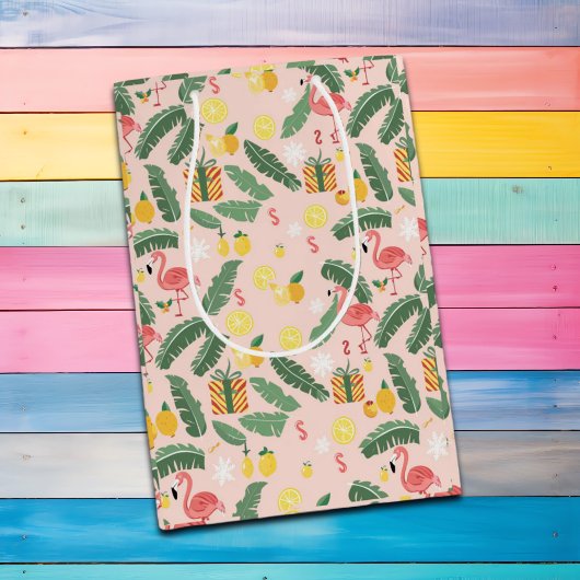 Flamingo & Cadeaus Zomerfeest Medium Cadeauzakje