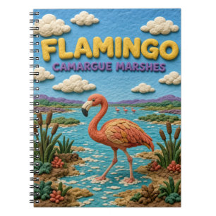 Flamingo Camargue-moerassen Moderne KlayKoo Notitieboek