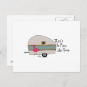 Flamingo Camper Briefkaart (Voorkant / Achterkant)