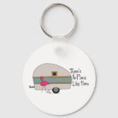 Flamingo Camper Sleutelhanger (Voorkant)
