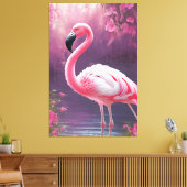 Flamingo Canvas Afdruk (Insitu (Woonkamer))