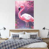 Flamingo Canvas Afdruk (Insitu (Slaapkamer))