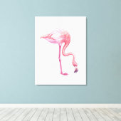 Flamingo Canvas Afdruk (Insitu (Houten vloer))