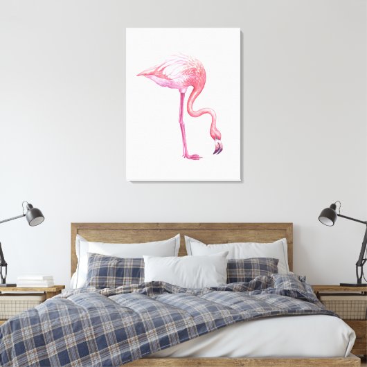 Flamingo Canvas Afdruk (Insitu (Slaapkamer))