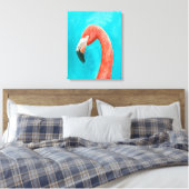 Flamingo Canvas Afdruk (Insitu (Slaapkamer))