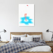 Flamingo Canvas Afdruk (Insitu (Slaapkamer))