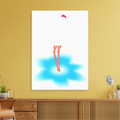 Flamingo Canvas Afdruk (Insitu (Woonkamer))