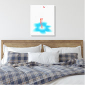 Flamingo Canvas Afdruk (Insitu (Slaapkamer))