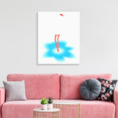 Flamingo Canvas Afdruk (Insitu (Woonkamer))