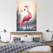 Flamingo Canvas Afdruk (Insitu (Slaapkamer))