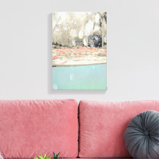 Flamingo Canvas Art (Insitu (Woonkamer))