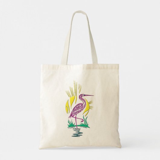 Flamingo Canvas tas (Achterkant)