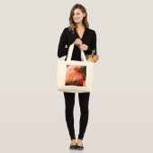 Flamingo Canvas tas (Voorkant (model))
