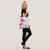 Flamingo canvas tas - gepersonaliseerd (Op model)