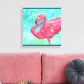 Flamingo Canvas wandkunst Afdruk (Insitu (Woonkamer))