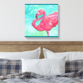 Flamingo Canvas wandkunst Afdruk (Insitu (Slaapkamer))