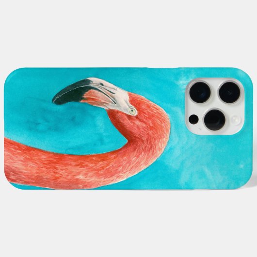 Flamingo Case-Mate iPhone Case (Achterkant (horizontaal))