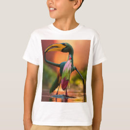 Flamingo Chef in Actie" T-shirt
