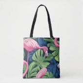 Flamingo Chic Canvas tas (Voorkant)