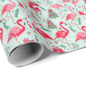 Flamingo christmas cadeaupapier (Rol Hoek)