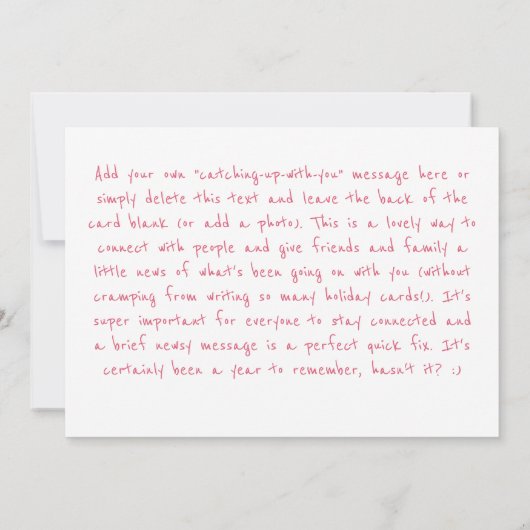 FLAMINGO CHRISTMAS CARD Pink Florida Holiday Card  Feestdagenkaart (Achterkant)