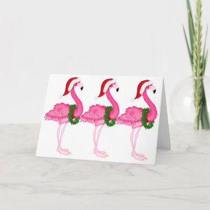 Flamingo Christmas Card - SRF Feestdagen Kaart