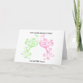 Flamingo Christmas Kaart - SRF (Achterkant)