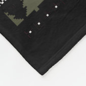 Flamingo Christmas Santa Hat Ugly Christmas Sweate Fleece Deken (Hoek)