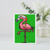 Flamingo Chrsitmas Briefkaart (Staand voorkant)